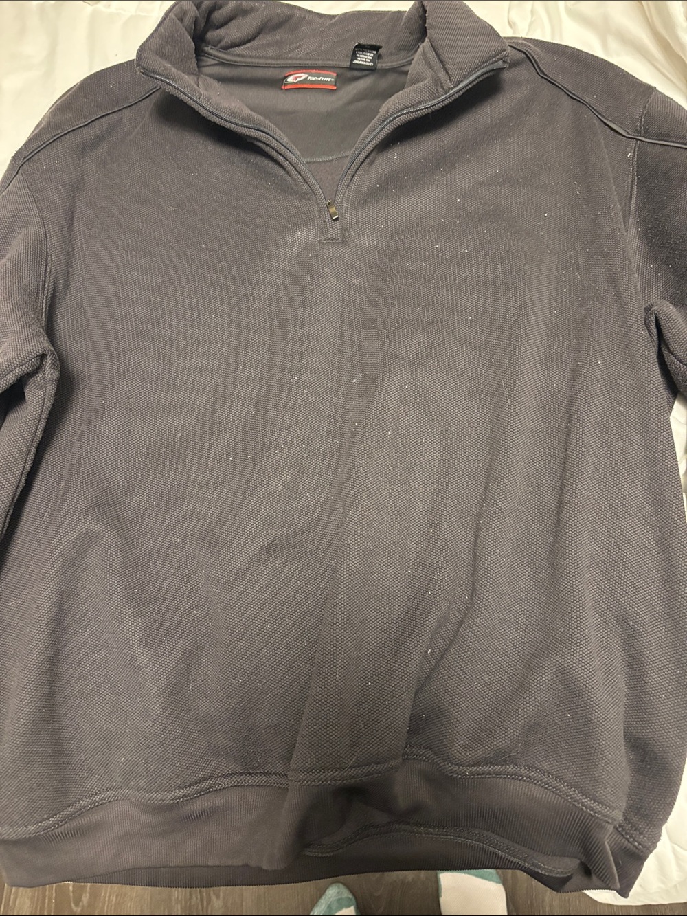 Top Flite Quarter-Zip Pullover Sweater - Dark Gray